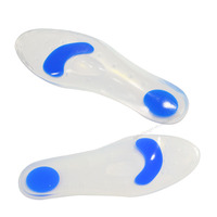 Semelles en gel de silicone confortables AS-36, échantillons gratuits, soutien de la voûte plantaire avant, coussin pour les pieds liquides