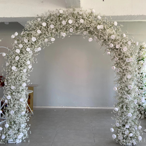 Arco de Flores Artificiales A-UFA102, Fondo de Rosas, Arco de Flores Colorido para Decoración de Bodas - Product Image 6