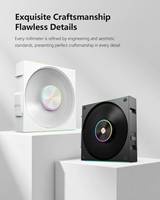 Ventilador de Levitación Magnética SOEYI de 120 mm, ARGB, Modular, con Conexión en Cadena, PWM, Silencioso, para PC de Escritorio, Alto Flujo de Aire, Radiador