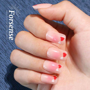 24 piezas Instagram amor corazones ancho cuadrado Prensa en <span class=keywords><strong>uñas</strong></span> Etiqueta Privada <span class=keywords><strong>uñas</strong></span> postizas con corazones estética <span class=keywords><strong>Rosa</strong></span> <span class=keywords><strong>uñas</strong></span> postizas naturales - Product Image 4