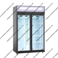 Mini refroidisseur de boissons SC-520K Double porte à tirer boissons refroidies par air réfrigérateur réfrigérateur pour eau purifiée