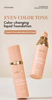 Fond de Teint Changeant de Couleur 4-en-1 Correcteur Adaptateur de Teint Maquillage Liquide Naturel Vente en Gros Marque Privée Usine OEM