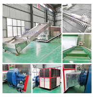 Ligne de production automatique de découpe et de séchage de gingembre à haute efficacité, machine industrielle de découpe et de déshydratation de gingembre en acier inoxydable