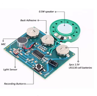 Module sonore enregistrable personnalisé avec capteur de lumière pour cartes de vœux musicales DIY, boîtes cadeaux et créations en papier