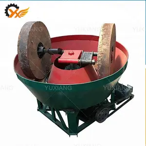 1 tấn mỗi giờ vàng Máy phay 1200 Vàng tem Mill/Vàng quặng Mài Mill/Trung Quốc ướt Pan Mill đối với vàng