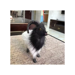 Venta al por mayor de fábrica, juguete de peluche de <span class=keywords><strong>cabra</strong></span> <span class=keywords><strong>Boer</strong></span> hecho a mano, figurita de oveja, decoración del hogar para niños, regalo al aire libre, simulación de piel, granja de animales - Product Image 1