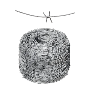 Nhà máy trực tiếp 100m 200m mỗi cuộn 1.65mm Đường kính dây thép gai cuộn dây đôi xoắn mạ kẽm an ninh dây thép gai - Product Image 6