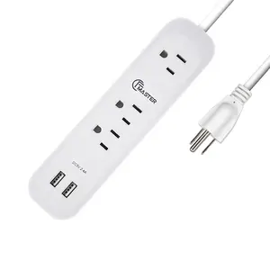 US 3 outlet surge protector 180-degree plug purchase extension socket travel adapter
