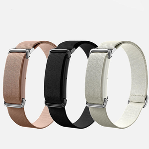 Bracelets de montre en nylon sergé élastique personnalisés, boucle réglable, respirants, bracelets de remplacement pour Google Fitbit Air Trackers - Product Image 1
