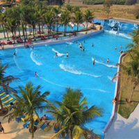 Équipement de piscine de vague de tsunami artificiel de machine de piscine de vague de plage de mer de parc aquatique commercial