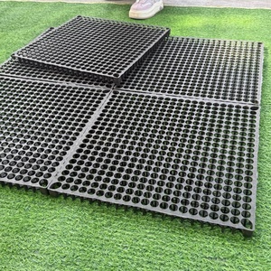 LEJING - Celda de Drenaje Expandible de Plástico HDPE Negro de 30 mm, Resistente al Agua, con Protección UV, Tratada a Presión, para Jardinería, Paisajismo y Terrazas - Product Image 1