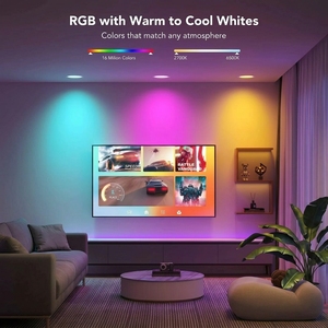 Lámpara de Techo Empotrada Inteligente con Control por Aplicación, LED RGB Regulable, Color Ajustable, para Sala de Estar y Dormitorio - Product Image 3