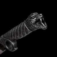 Cuisine chinoise noir panthère os couteau de coupe poignée en métal acier au manganèse couteau de journalisation extérieur chasse couteau multi-usages