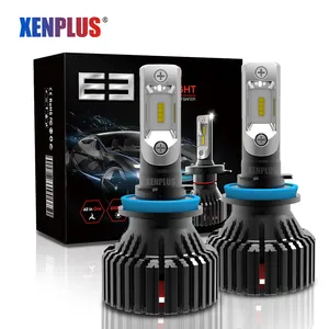 Xenplus E3 60W 16000LM оригинальные Zes чипы H8 H9 H11 Автомобильные светодиодные фары лампы стабильного качества h7 9005 9006 p13 противотуманные фары