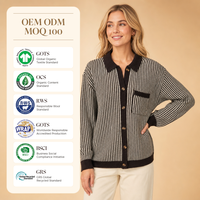 Pull personnalisé pour femme, pull en tricot à col rabattu pour femme, cardigan en laine et viscose