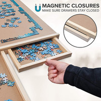Grande Table de Puzzle Portable à 4 tiroirs, nouvelle collection, planche de Puzzle en bois, 1000 pièces
