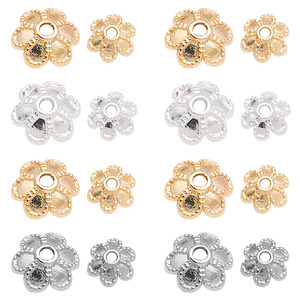 จี้รูปดอกไม้หกกลีบ โลหะผสมสังกะสีชุบ สำหรับทำเครื่องประดับ DIY ขนาดกลาง สำหรับทำสร้อยข้อมือแบบสร้างสรรค์ - Product Image 5