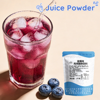 Charm Food Sehat Harga Terjangkau Bubuk Jus Rasa Blueberry Bersertifikat Halal Mudah Dibuat untuk Kafe Restoran Toko Minuman