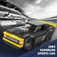 Blocs de construction pour voiture 2883, petites pièces, supercar, course automobile, voiture de sport, modèle MOC, blocs de construction éducatifs pour enfants, jouet en plastique de collection