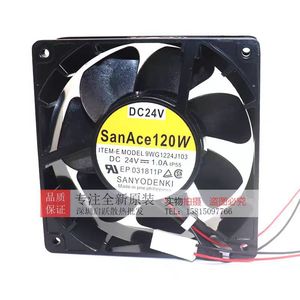 Ventilateur axial Sanyo Denki 9WG1224J103 DC 24V 1.0A, cadre métallique, ventilateur de refroidissement industriel - Product Image 1