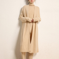 Pull personnalisé pour femmes Tricots Hiver Causal Long Pull en tricot Femmes Cardigan en cachemire