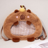 Sac à dos en peluche personnalisé avec animaux en peluche mignons de dessin animé, faible MOQ, fabrication sur mesure