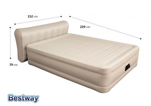Bestway 69019 <span class=keywords><strong>matelas</strong></span> pneumatique <span class=keywords><strong>avec</strong></span> pompe intégrée <span class=keywords><strong>lit</strong></span> intérieur pour camping à domicile - Product Image 4