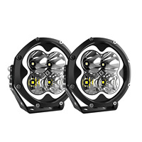 Phare LED tout-terrain 5 pouces IP67, projecteur combiné spot et flood, super lumineux, pour Wrangler, Bronco, Tank300, Jeep 4x4, SUV