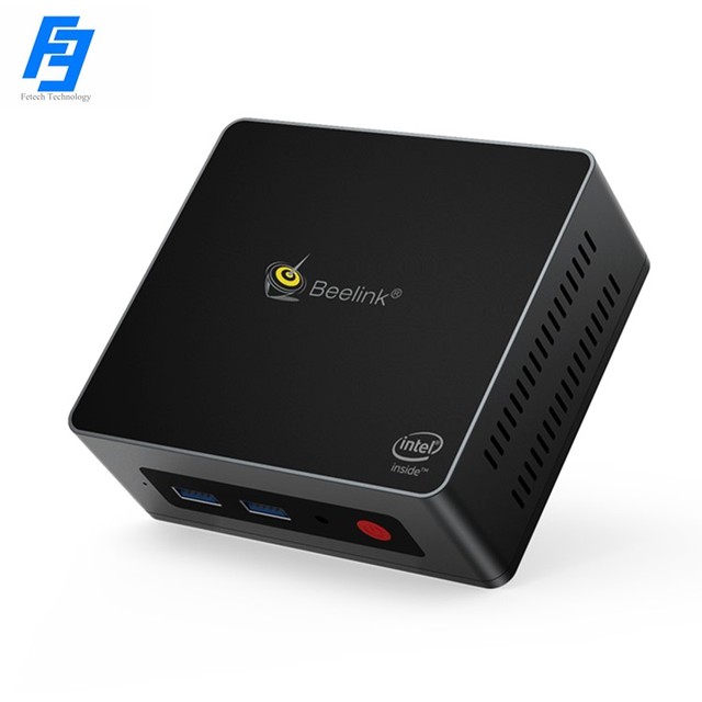 2026 New Beelink Mini PC Intel J4125 4 Cores Processor Mini Office Computer 8GB 128GB 2xHD Port Support 4K with Big Cooling Fan