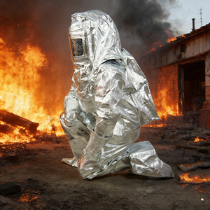 Traje de Protección Contra Incendios con Aislamiento Térmico de Aluminio, Certificado CE EN11612, Resistente a 1000 Grados, <span class=keywords><strong>para</strong></span> <span class=keywords><strong>Bomberos</strong></span> - Product Image 6