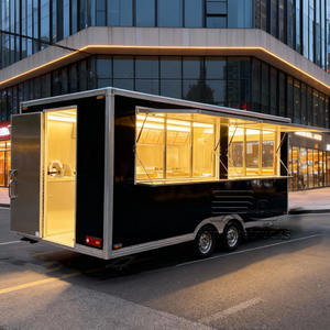 Vente de grand food truck moderne, tacos, frites, pommes de terre au four, poulet rôti, grill, remorque alimentaire avec cuisine - Product Image 1