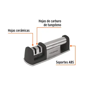 Aiguiseur de couteaux BOX 2, corps en acier inoxydable, TRUPER - Product Image 2