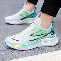 Chaussures décontractées pour hommes tendance, confortables, amortissantes, chaussures de sport de course, faible MOQ, respirantes, en maille, chaussures de trail, chaussures de sport