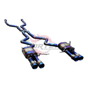 Échappement arrière Vortex Blue Titanium pour BMW M3 E90 E92 E93 V8 avec système Valvetronic et X-Pipe Performance, kit sans bruit de soupape - Product Image 1