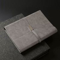 Cuaderno A5 de Hojas Sueltas con Hebilla de Nylon, 80 Hojas, Personalizable, Set de Regalo, Logotipo Impreso Extraíble, Bordado, Serigrafía