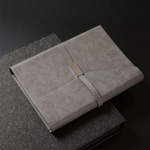 A5 Business Loose-Leaf Notebook Belt Buckle Nylon 80 Sheets Customizable Gift Set Removable Printed Logo Embroidery Silk Screen - Product Image 2