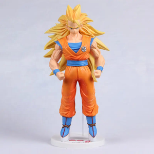 Figurine de <span class=keywords><strong>guerrier</strong></span> <span class=keywords><strong>Goku</strong></span> <span class=keywords><strong>Super</strong></span> Saiyan en résine PVC personnalisée, jouet modèle unisexe pour la décoration intérieure, livraison gratuite - Product Image 3