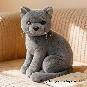 Nuevo Juguete de Peluche de Gato Tricolor Sentado de la Serie de Gatos Adorables, Simulación Realista, de Poliéster, para Mayores de 5-7 Años, Venta al por Mayor Transfronteriza, de Gran Demanda - Product Image 6