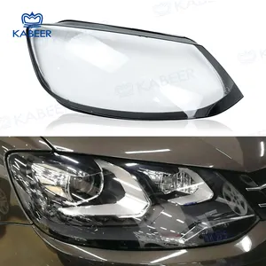 Lâmpada de proteção para farol de carro, lente de vidro transparente para Volkswagen VW Sharan 2012-2019