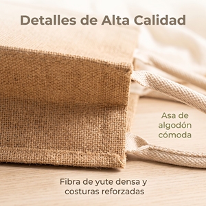 Bolsa de Yute Resistente para Actividades al Aire Libre, Diseño Práctico para Picnic y Paseos en la Playa, Personalizable con Marca - Product Image 2
