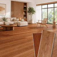 Feuchtigkeitsbeständiger Luxus-Vinylboden Wasserdichter Pflegeleichter Luxus-Holzoptik Klick-Verschluss LVT-Bodenbelag