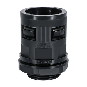 Conector rápido de tubo corrugado de plástico de nailon IP68 junta de manguera de prensaestopas de rosca métrica recta enchufable para rosca métrica Pg - Product Image 5