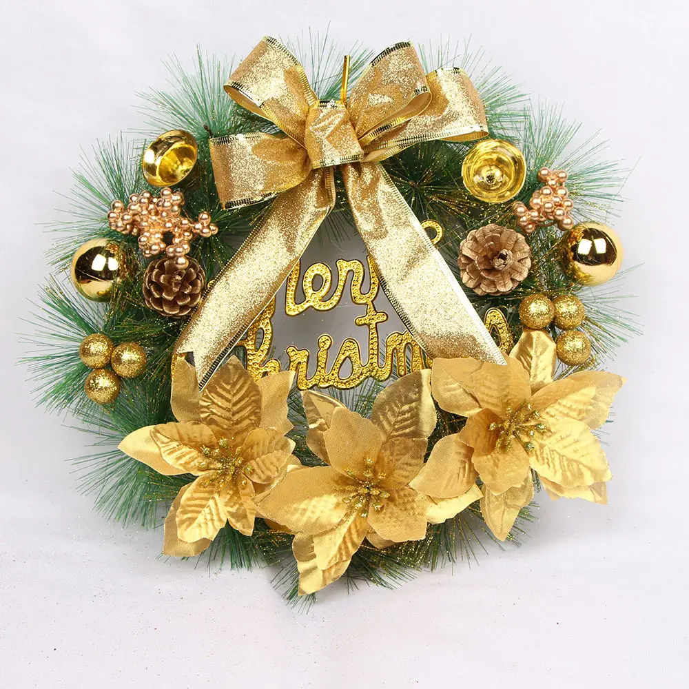 Hot Sale Christmas wreath Artificial Christmas flower autumn wreath for door decoration