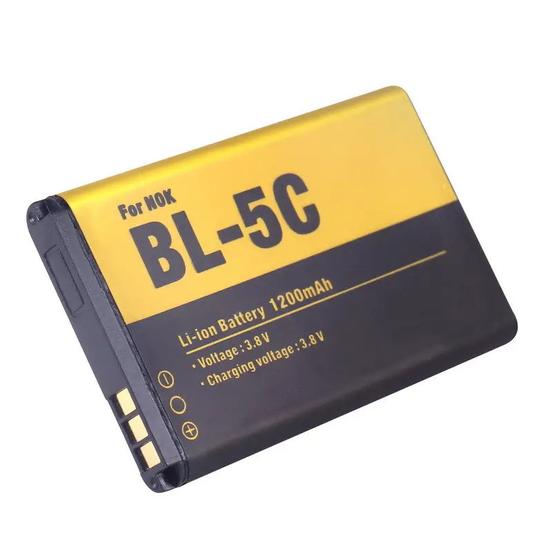 Bateria oem genuína de 3.8v 1200mah para celular nokia BL-5C series