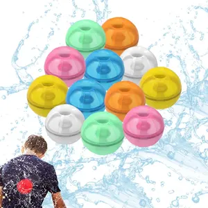 Newly Designed Reusable Self-sealing Silicone Water Balloon Donuts Wholesale Children's Outdoor Toys Self-sealing Water Balloon