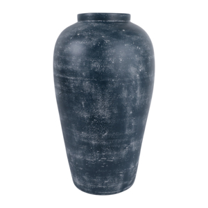 Vaso alto in terracotta per l'arredamento del soggiorno, vaso da terra rustico per l'accento decorativo della casa - Product Image 1