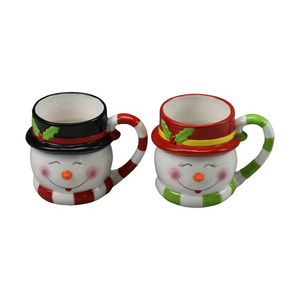 Personalizzato carino pupazzo di neve in ceramica di Capodanno regali da caffè tazza di buon natale per amici uomini e donne padre madre - Product Image 1