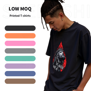 SSC T-shirt blanc pour hommes lavage à l'acide détendu col rond 320g travail rétro sans rétrécissement personnalisé avec impression personnalisée t-shirt en vrac en cours d'exécution pour l'équipe - Product Image 1