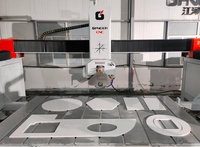 Scie à pont CNC 5 axes GANGER haute productivité pour la découpe de pierre (granit, marbre, quartz) avec moteur servo