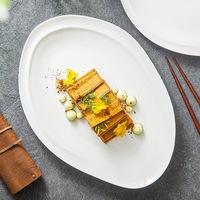 Restaurant occidental commercial créatif table réglage vaisselle ménage assiettes en céramique